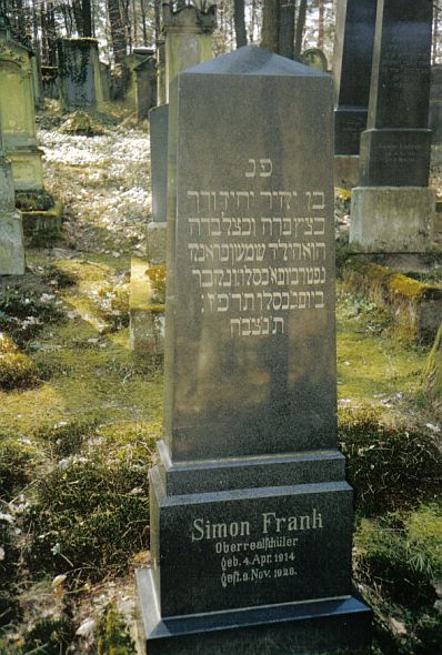 Der jüdische Friedhof in Memmelsdorf (Gemeinde Untermerzbach, Kreis